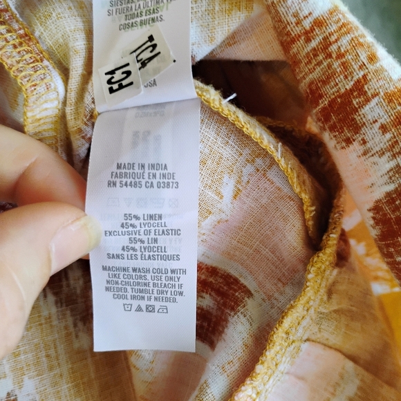 Aerie NWOT High Low Maxi Linen Sundress Womens Small Boho Bohemian Summer Beachy - Picture 10 of 15